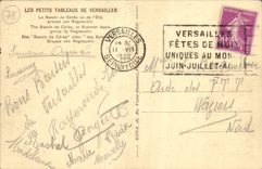 VINTAGE POSTCARD the Small Tables of Versailles the basin of Ceres or the summer groups by Regnaudin