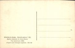 VINTAGE POSTCARD Abbey church of Denis Saint Seen interior