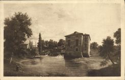 VINTAGE POSTCARD Museum of Saint Denis Bertin Old mill