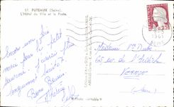 MODERN CARD Puteaux the Town hall and the Post office