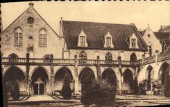 VINTAGE POSTCARD Abbey of Royaumont Asnieres on Oise Cloister