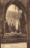 VINTAGE POSTCARD Abbey of Royaumont Asnieres on oise the cloister