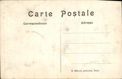 VINTAGE POSTCARD Isle Adam Motifs of Sculputure of the Gate of the Church