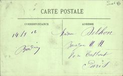 La POSTAL de la VENDIMIA Saint Germain en el martillo de Bush el castillo sigue siendo columna