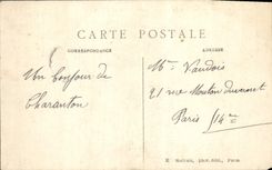 VINTAGE POSTCARD Vincennes Seen inetrieure of the castle