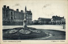 CPA Saint Germain En Laye L'Eglise Et le chateau