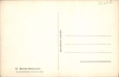 VINTAGE POSTCARD Mantes Gassicourt the Cathedral