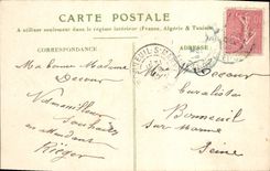 CPA Fleurs De trefle Porte bonheur