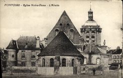 VINTAGE POSTCARD Pontoise Notre Dame Church