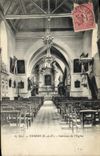 VINTAGE POSTCARD Interior Yerres of the Church