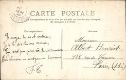 VINTAGE POSTCARD Interior Yerres of the Church