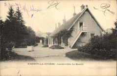 VINTAGE POSTCARD Ormoy the Landreville River the Manor