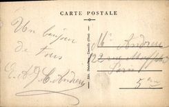 VINTAGE POSTCARD Castle of Chantilly Main entrance and the vault