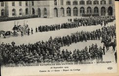 CPA Versailles Funerailles Nationales des Victimes Du Dirigeable Republique 28 septembre 1909 Caserne du 1er Genie 