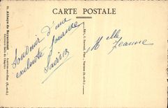 VINTAGE POSTCARD Abbey of Royaumont Asnieres on Oise Old chapter room