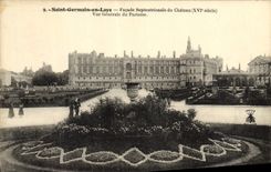 POSTAL de la VENDIMIA Saint Germain en el ataque frontal septentrional del martillo de Bush de la opinión del castillo del piso