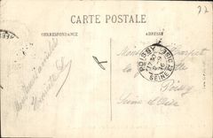 VINTAGE POSTCARD Fontainebleau Boat Of Prince Imperial and the castle