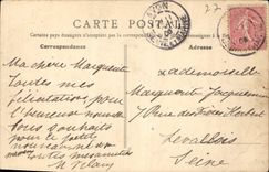 VINTAGE POSTCARD Fontainebleau the Gate of the Baptistry