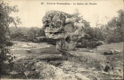 CPA Foret De Fontainebleau Le Sphinx Des Druides