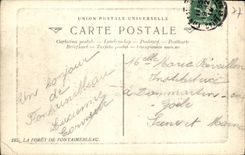 VINTAGE POSTCARD the Drill De Fontainebleau the Martyrdom