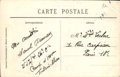 VINTAGE POSTCARD Palate De Fontainebleau the Canal Of the Park