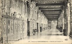 CPA Palais De Fontainebleau Galerie de Francois 1er