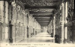 VINTAGE POSTCARD Palate De Fontainebleau François Gallery 1st