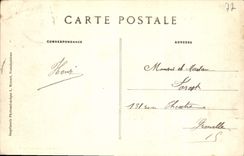 VINTAGE POSTCARD Palate De Fontainebleau Terrace Of the Pond Of Carps