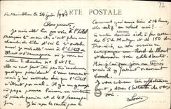 VINTAGE POSTCARD Fontainebleau Panorama of the city taken of the caivaire