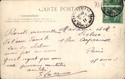 VINTAGE POSTCARD Palate De Fontainebleau the Pond with Carps and house of the Emperor