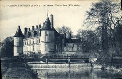 CPA Fontenay Tresigny Le Chateau Vue Du Parc