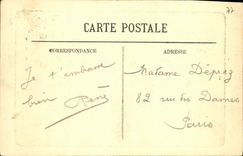 VINTAGE POSTCARD the Palate De Fontainebleau Court Of the Good-byes