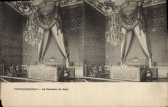 VINTAGE POSTCARD Fontainebleau the Room Of the Pope