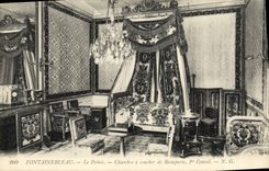 VINTAGE POSTCARD Fontainebleau the Palate Room To lay down De Bonaparte 1st Napoleon consul