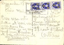 VINTAGE POSTCARD Palate De Fontaiebleau the Castle and the basin of Romulus