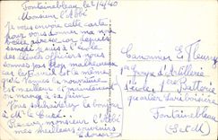 VINTAGE POSTCARD Fontainebleau the Interior Palate Of the Vault St Saturnin