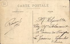 VINTAGE POSTCARD Drill De Fontainebleau Point of view of the plate of the Denecourt tower