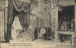 CPA Palais De Fontainebleau La Chambre a coucher de napoleon 1er