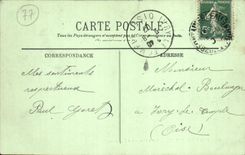 CPA Fontainebleau Perspective Sur l'Etang