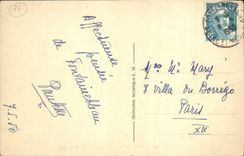 VINTAGE POSTCARD Palate De Fontainebleau the Basin Of the Cascades