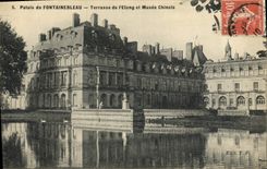 CPA Palais De Fontainebleau Terrasse De l'Etang et musee chinois