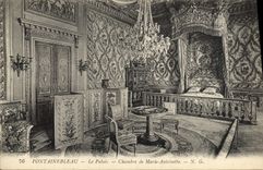 CPA Fontainebleau Le Palais Chambre De Marie Antoinette