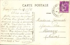 VINTAGE POSTCARD Bray On the Seine Walks At the Edges Of the Seine