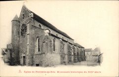 VINTAGE POSTCARD Church Of Tool bags In Brie Historiqe Monument