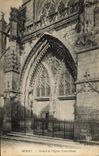 VINTAGE POSTCARD Moret Gate Of the Church Our lady