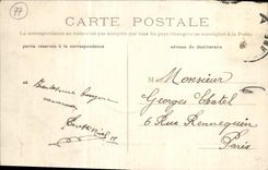 VINTAGE POSTCARD Lagny Castle Of Wood De Chigny Swans