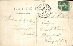 VINTAGE POSTCARD the Great War Battles Of the Marne the Church De Barcy