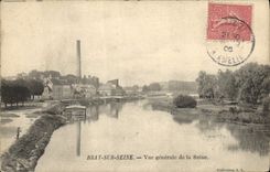 VINTAGE POSTCARD Bray On the Seine View Of the Seine