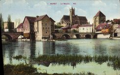 VINTAGE POSTCARD Moret the Mill