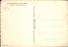 VINTAGE POSTCARD Fontainebleau the Drill Rocks of Avon